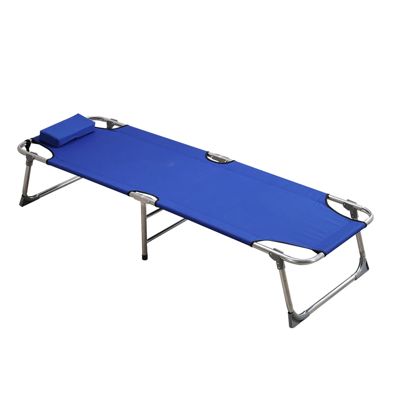 Складная кровать односпальная Офисная для обеда сна холщовая взрослых лагеря