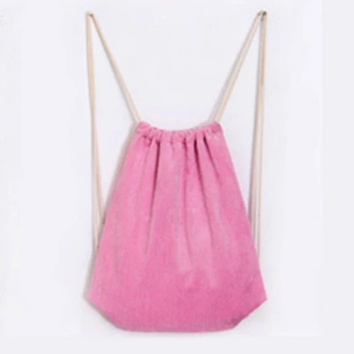 corduroy pink Женская хлопчатобумажная хозяйственная сумка женская тканевая сумка через плечо Экологичная сумка для хранения многоразовая складная эко хозяйственная сумка - Цвет: corduroy pink