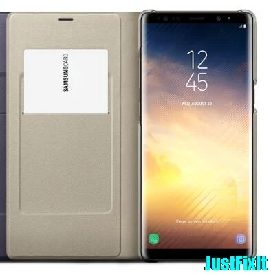 Светодиодный чехол для samsung, чехол для телефона samsung Galaxy Note 8 N9500 Note8 N950F SM-N950F - Цвет: Gold
