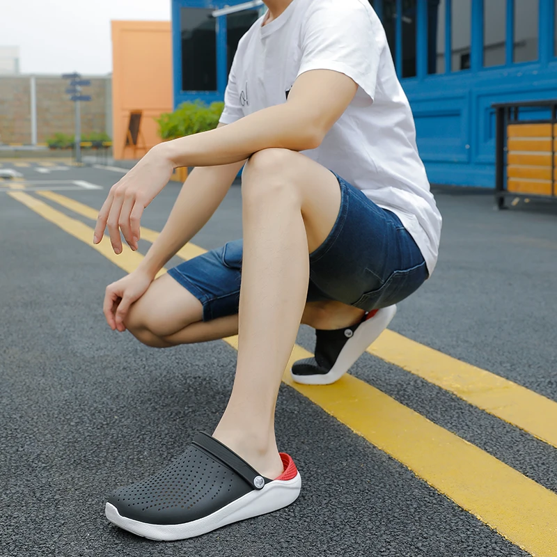 New Arrivals Unisex Summer Sandals Slip On Breathable Casual Mules Lightweight Quick-drying Clogs For Men Women Plus Size 36-46 | Обувь