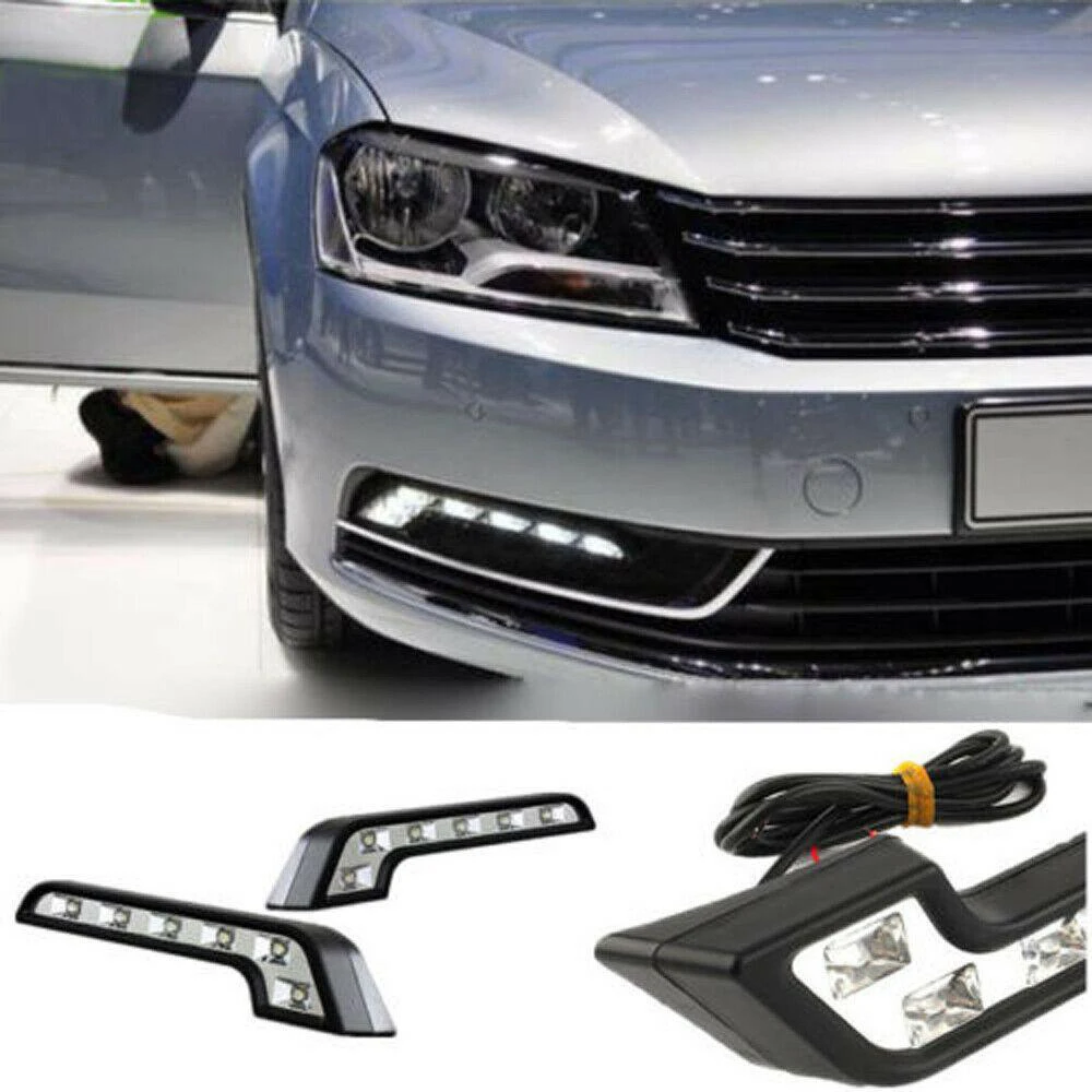 

White Fog lights 12V Waterproof Driving Fog Light Lamp Accessory Organic plastics 100 LM