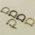 DIY открытое винт аксессуары для сумок металлические Съемная оборудования Сумки из натуральной кожи винт кольцо в виде буквы D пряжка ручки сумки на плечо с ремешком застежкой