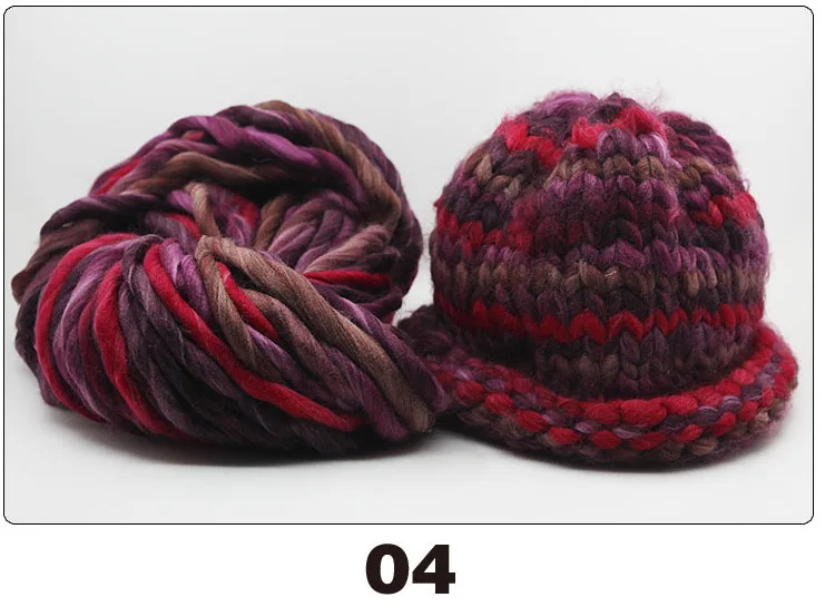 Толстый вязаный шерстяной шарф 250 г супермягкий сделай сам цветной головной убор