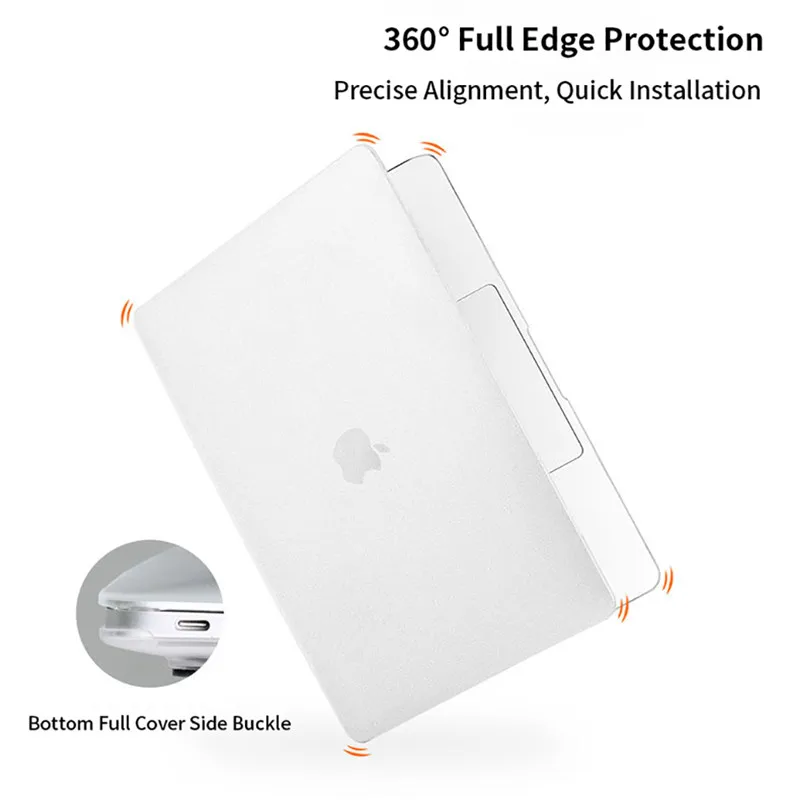 2021 Матовый матовый чехол для ноутбуков для Macbook Air Pro 13 дюймов M1 2020 с сенсорной панелью Mac Book A2337 A2338 A2179 A1466.