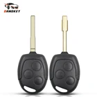 Dandkey для Ford Mondeo Focus 2 3 фестиваva Fiesta Transit замена 3 кнопки дистанционный Автомобильный ключ оболочка чехол FO21 HU101 лезвие