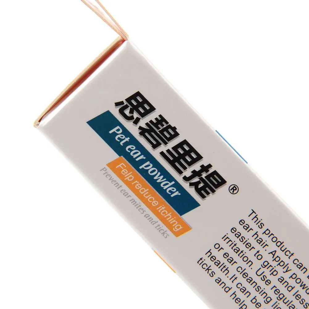 Ушной порошок для домашних животных удаления излишков шерсти облегчает зуд