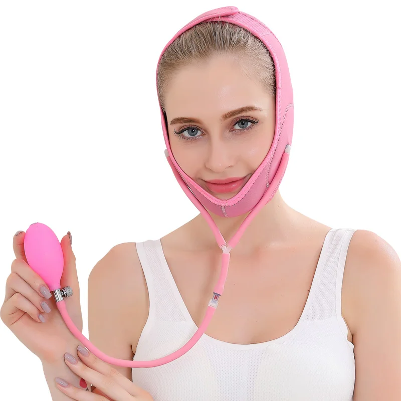

New Gas supercharging Face Lift Tools Anti Cellulite Thin Face Bandage Mask Slimming Belt Facial Thin Masseter Double Chin Belt