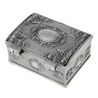 Винтажный цветок сокровище сундук ювелирные изделия безделушки коробка контейнер для хранения Чехол