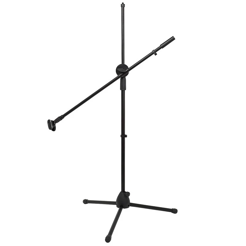 

Swing Boom Floor Metal Stand Adjustable Stage Microphone Stand Tripod Microphone Holder for Live Streaming Vlog