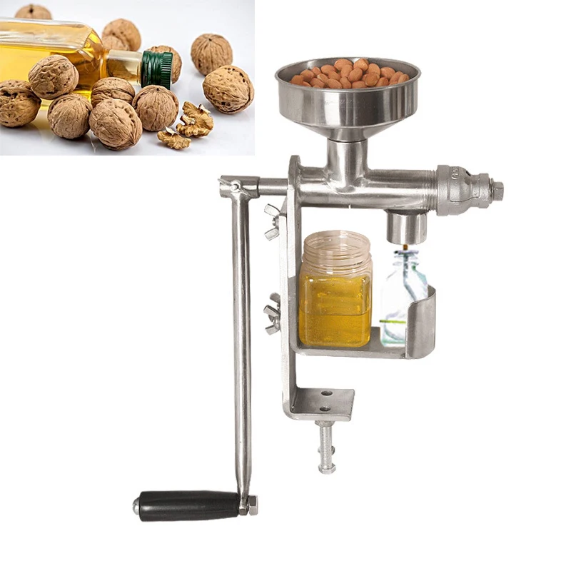 Бытовой экстрактор масла Ручной пресс для машина удаления семян арахиса орехов -