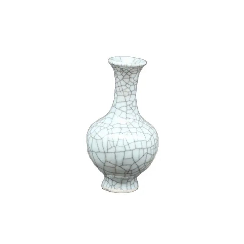 

Chinese Old Porcelain Lie Wen Glaze Porcelain Flower Vase