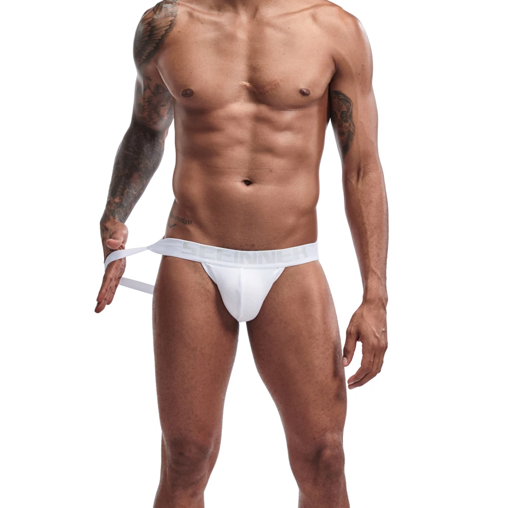 Трусы-джоки мужские с открытой спиной хлопковые брифы танга шорты пикантное