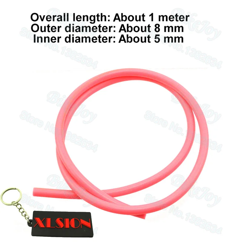 Топливный шланг длина 1 м 5 мм розовый цвет для квадроциклов мотоциклов картов