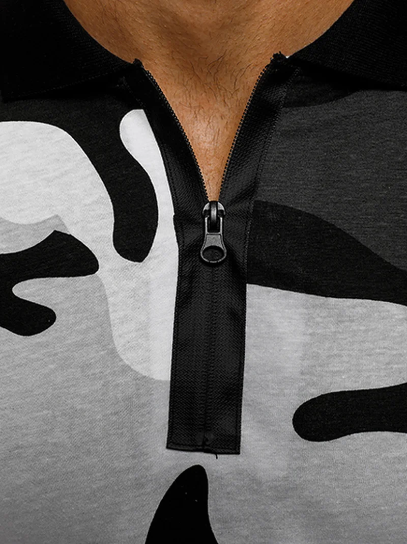 ZOGAA брендовая новая футболка с длинным рукавом в стиле милитари камуфляжной