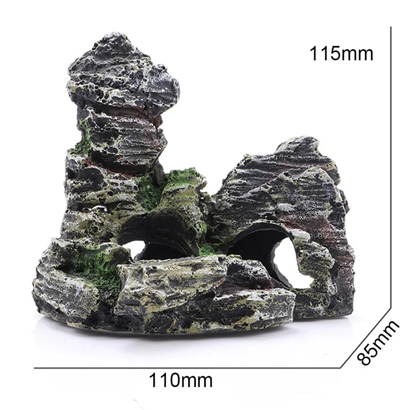 Горный вид Камень Аквариум Рок Пещера дерево мост аквариум орнамент с рыбами