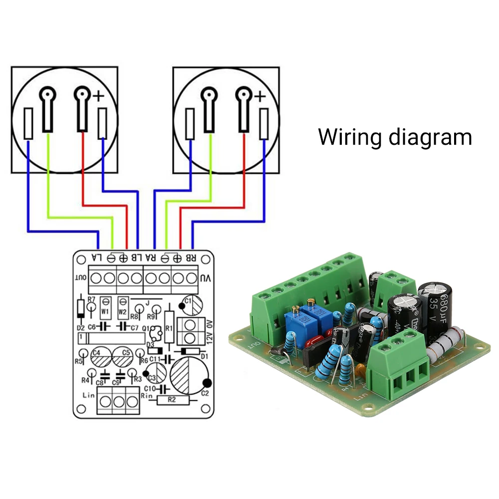 

KKmoon Professional VU Meter Driver Board DB Audio Level Meter DC12V Power Amplifier Board Module Chip