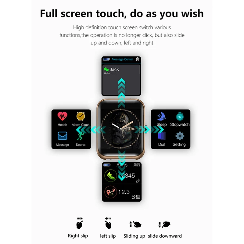 

S20 Smartwatch Full Touch Multi-Sport Mode With Smart Watch Men Heart Rate Monitor For iOS Android Watches For Women 2021