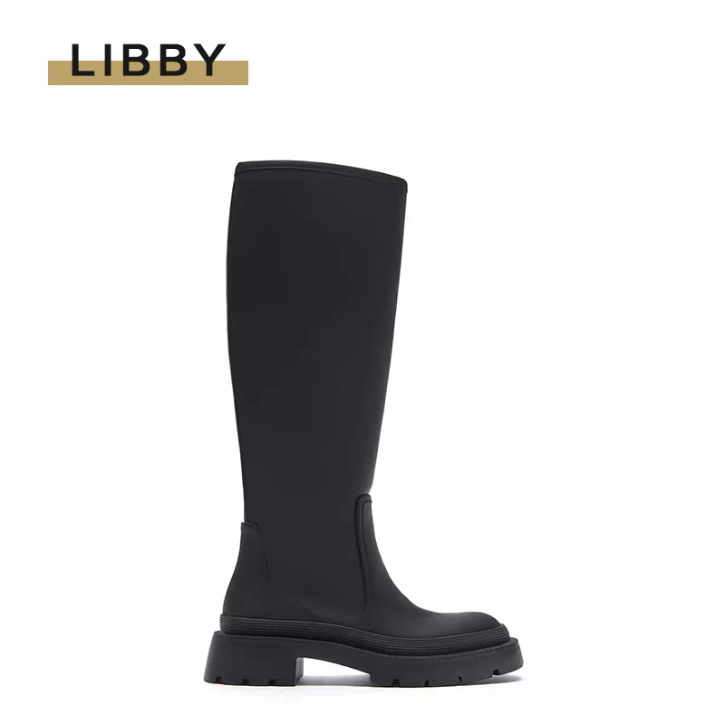 

Женские высокие ботинки цвета хаки, зеленые ботинки на плоской подошве с круглым носком, модные теплые мотоциклетные ботинки на платформе, ...