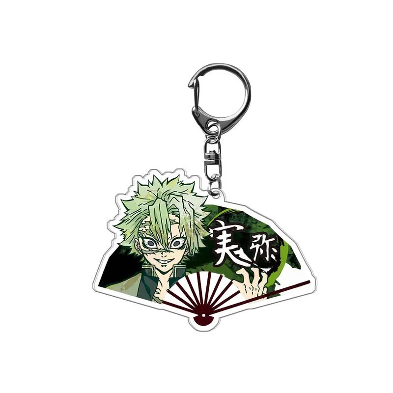 

Anime Demon Slayer Keychain Brinco Blade Of Ghost Key Ring Cosplay Kamado Tanjirou Lucency Pendant Delicacy Small Gift Trinket