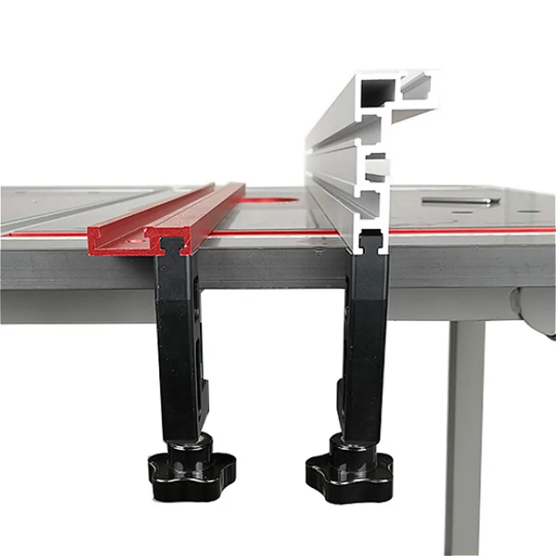 

Woodworking Chute Aluminium Alloy T Track 800mm T Slot w/ Scale and Standard Miter Track Stop Tools for Workbench Router Table