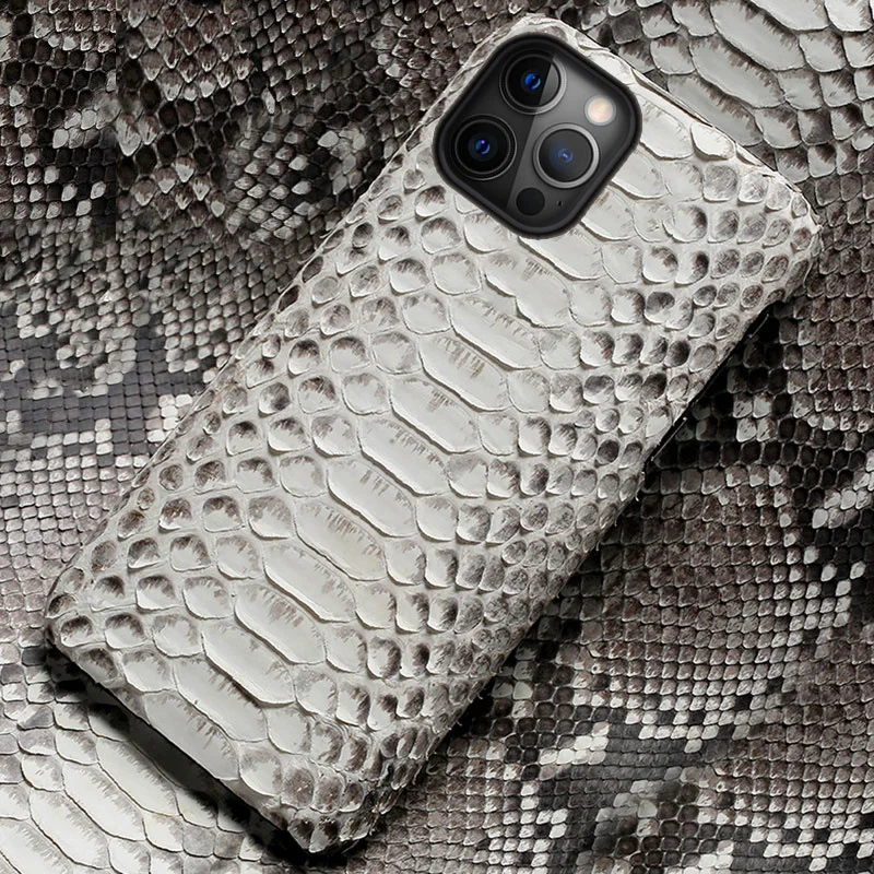 

Чехол из натуральной кожи питона для телефона iPhone 13 Pro Max 12 Mini 11 12 Pro Max X XS max XR 6 6s 7 8 Plus SE 2020, чехол со змеиной кожей