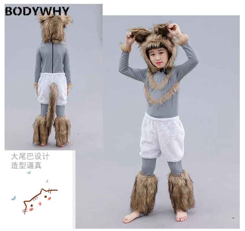 

2020 new Children's little white rabbit costume toddler cartoon show clothes Mascot Costume Suits Cosplay Party Game Dress