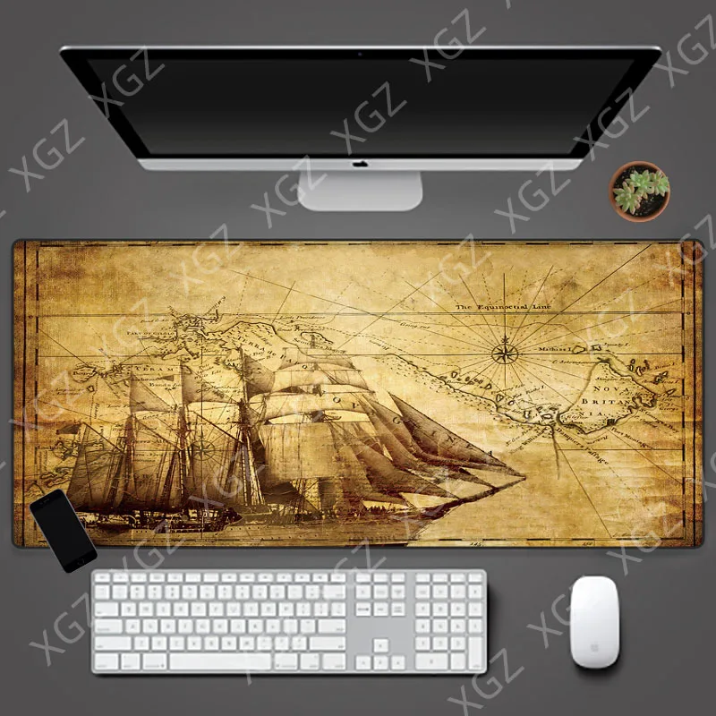 

YuzuoanXL Large Game Mouse Pad Gamer World Map Pad Anti-skid Pad Desk Home Pad Hot-selling Computer Pad Gaming Keyboard Pad