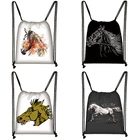 Рюкзак женский, школьный, с принтом лошади, To54632, Подростковая дорожная сумка