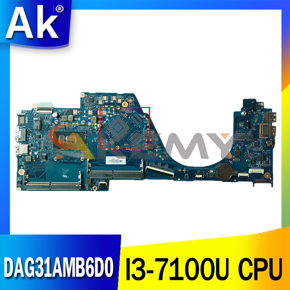 

Материнская плата для ноутбука 903705-601 903705-001 903705-501 DAG31AMB6D0 для HP Pavilion 14-AL материнская плата для ноутбука