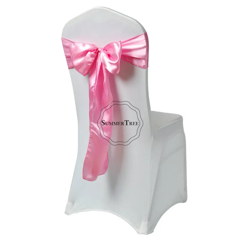 Атласный стул с бантом 6x108 дюйма для банкета свадьбы вечеринки галстук бабочка