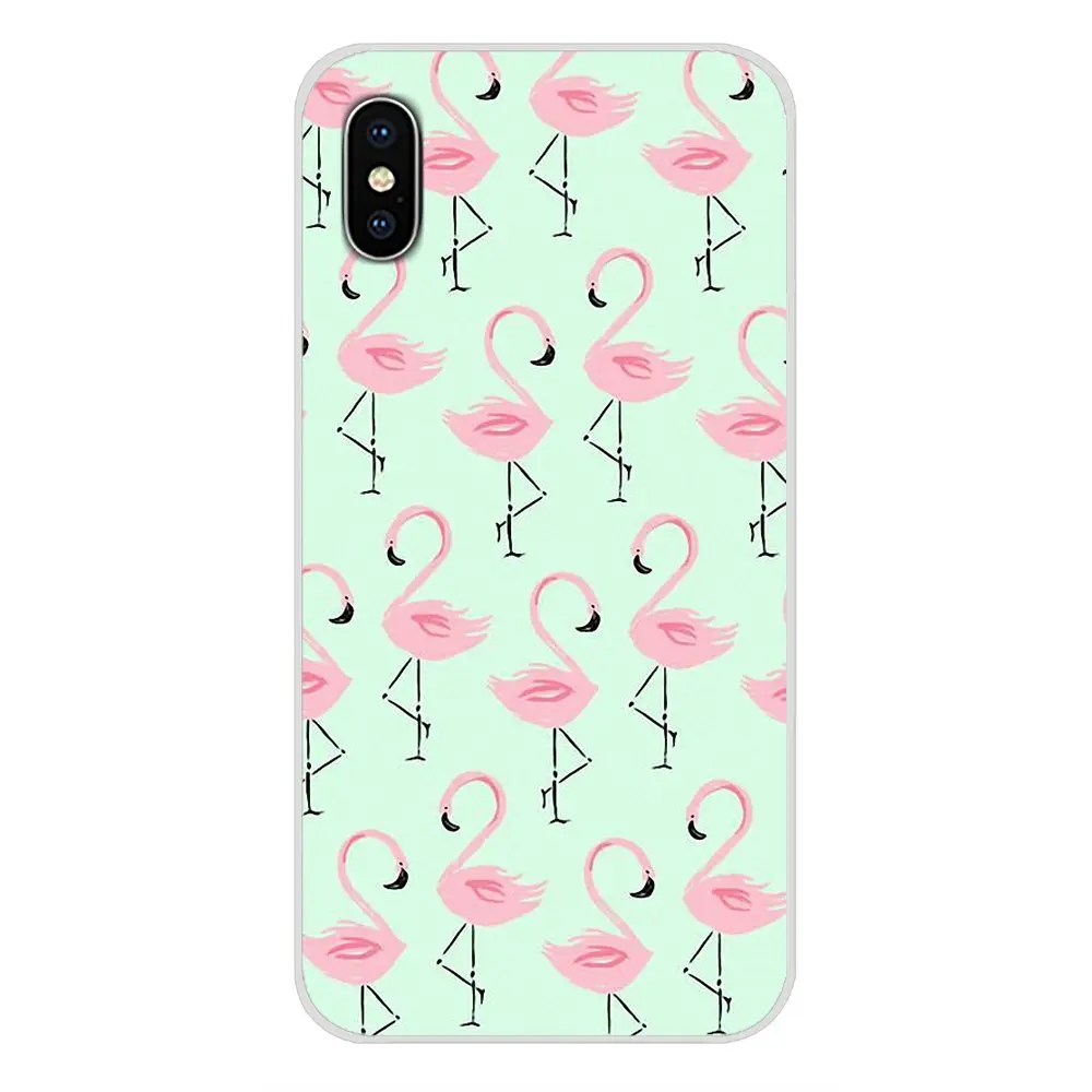 Для Apple IPhone X XR XS 11Pro MAX 4S 5s 5C SE 6S 7 8 Plus ipod touch 5 6 Аксессуары чехлы для телефонов милый Фламинго панда