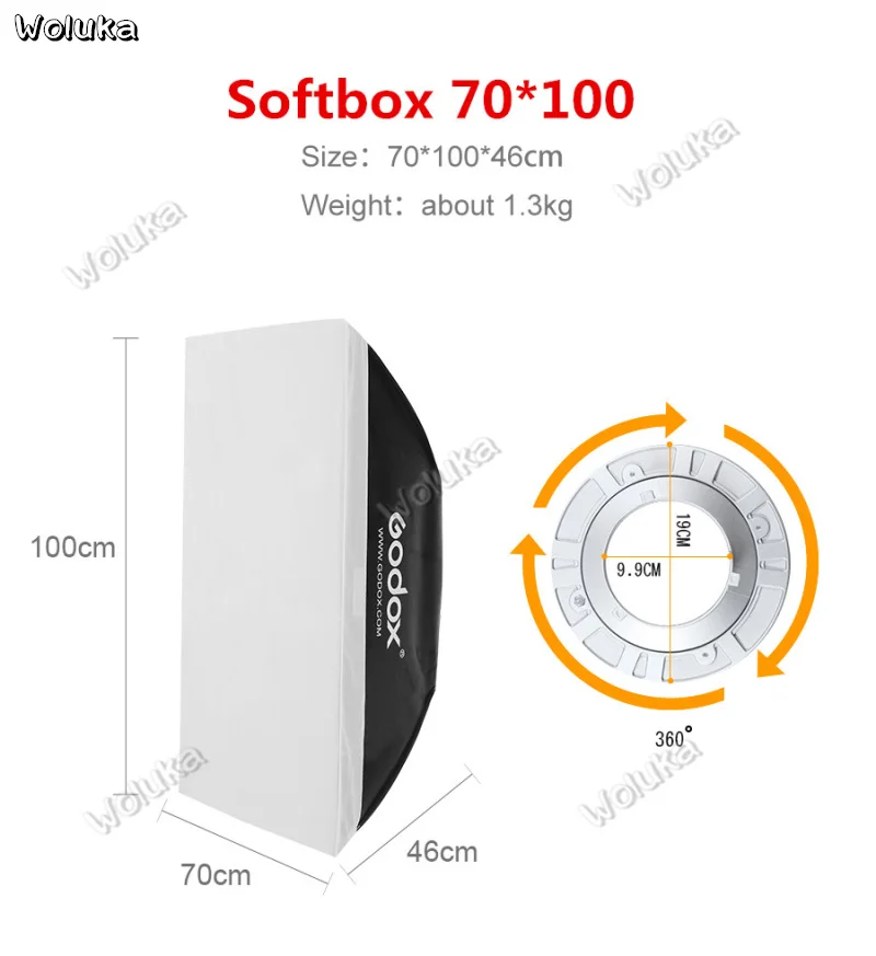 Godox SL-150W 2x150W студийный светодиодный непрерывное освещение для фото-и светильник с