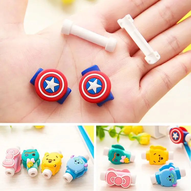 Защитный кабель Sharkbang для телефона 2 шт. из ТПУ с мультяшным животным|Скребки| |