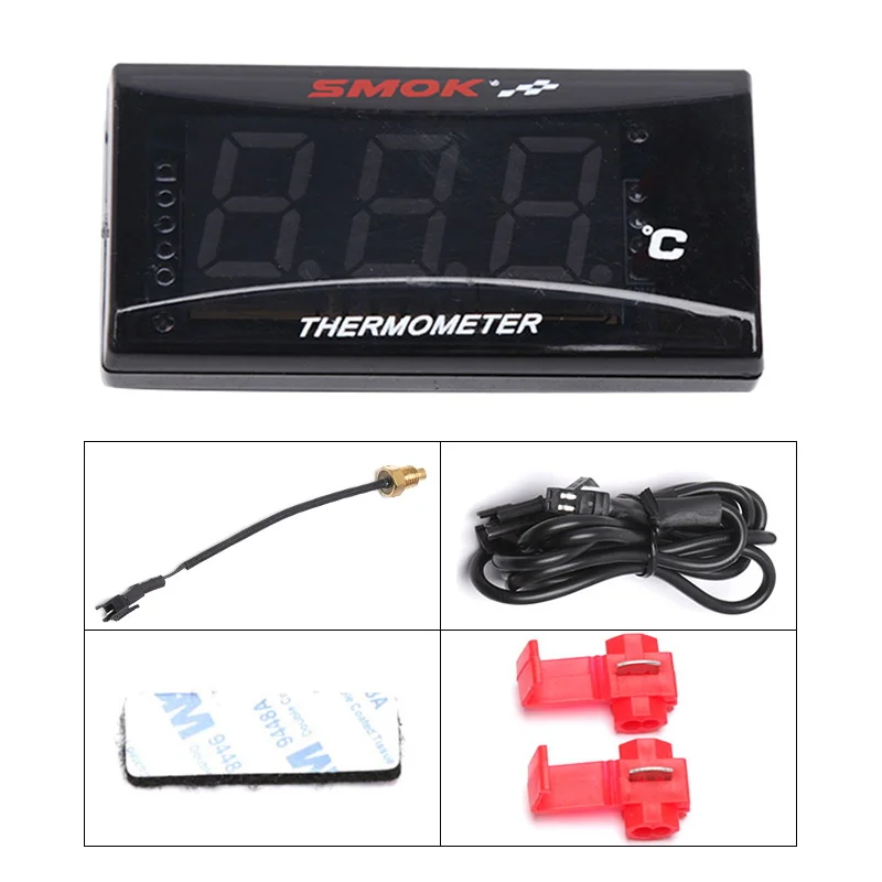 Мотоцикл измеритель температуры воды термометр цифровой вольтметр таймер с