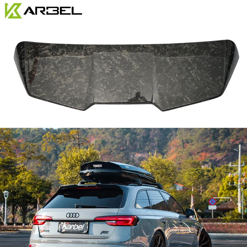 

Karbel Auto Part Body kit Promotional roof spoiler carbon fiber rear wing for Audi RS4 2017-2019