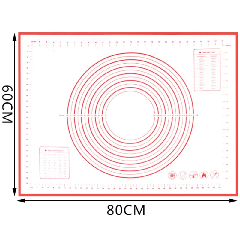 Силиконовый коврик для выпечки теста посуда 60x80 см Макарон духовка инструменты