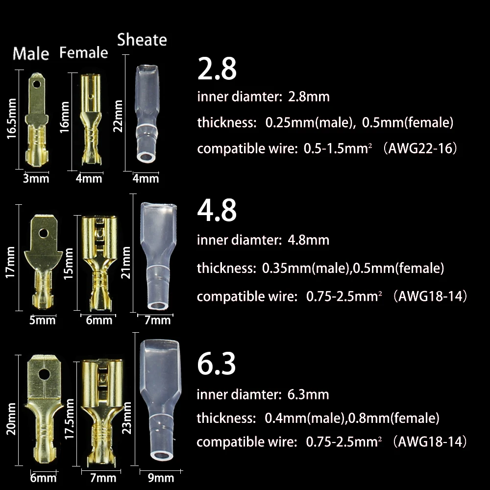 Обжимной ручной инструмент с пружинной вилкой 2 8/4 8/6 3 мм обжимной розетка разъем