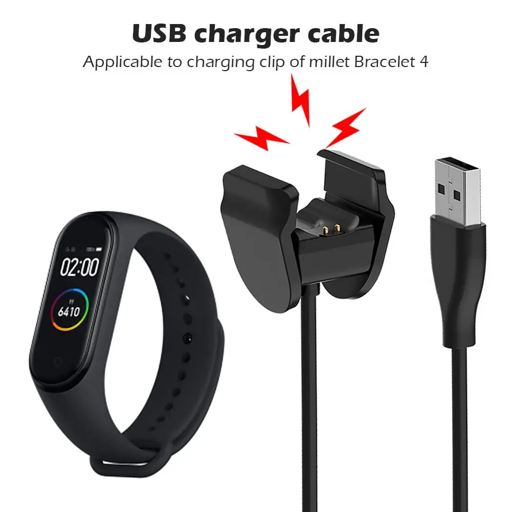 Разборный адаптер для зарядного устройства 13/20/100 см USB кабель зарядки Xiaomi Mi Band 3/4/