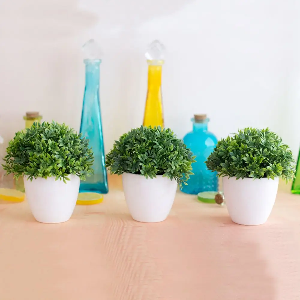 Artificial Plants Bonsai Small Tree Pot Lotus Flowers Fake Potted Ornaments Home Decoration Garden Decor | Дом и сад