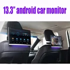 Монитор на подголовник автомобиля, Android, 16 ГБ, дисплей 13,3 дюйма 2.5D, развлечение на заднем сиденье, 1920*1080 HD, 4K, Netflix, FM, Bluetooth