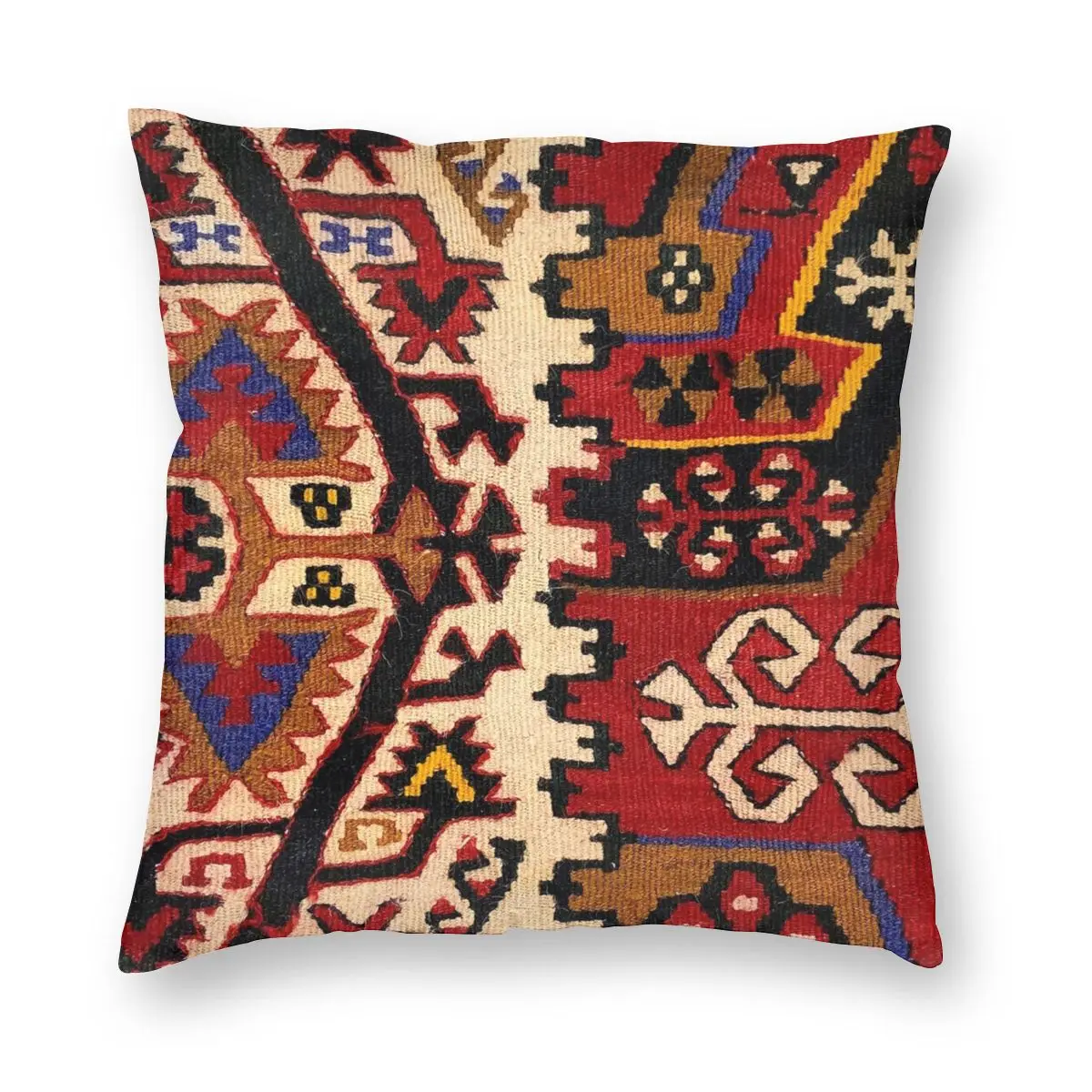 

Decorative Kilim Navaho Weave Pillowcase Printed Polyester Cushion Cover Decor Ethnic Boho Pillow Case Cover Chair Square 45X45