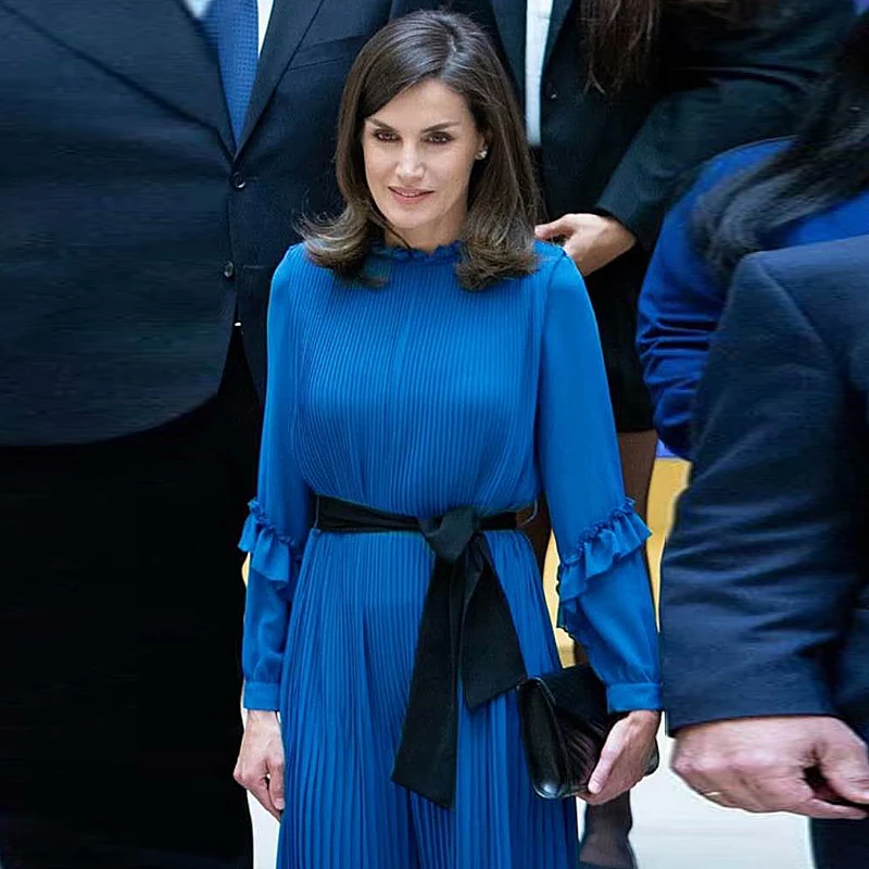 Женское платье в полоску Letizia винтажное элегантное с складками для вечеринки и