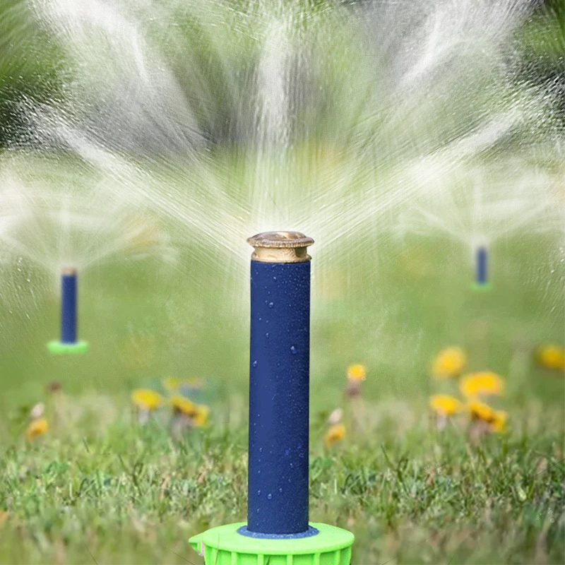 Разбрызгиватель автоматический садовый лужайка 90 360 градусов выдвижная система