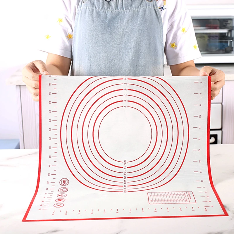 kneading dough mat silicone baking mat pizza cake dough maker pastry kitchen cooking grill gadgets bakeware table mats pad sheet free global shipping