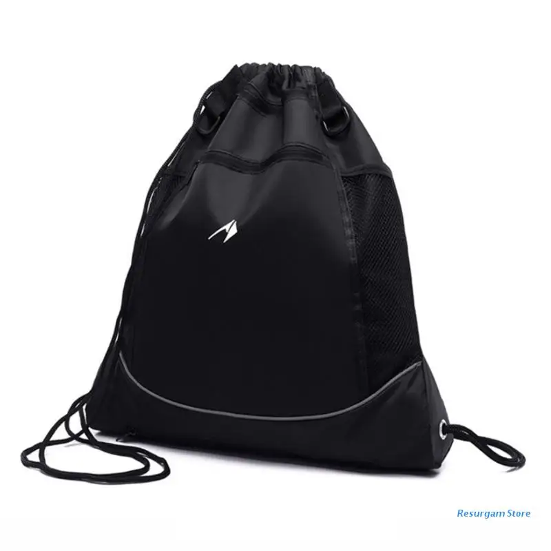 

Баскетбольный рюкзак на шнурке E5BD для мальчиков со съемным мячом, сетчатая сумка, складной рюкзак, сумка для спортзала, спортивный рюкзак дл...