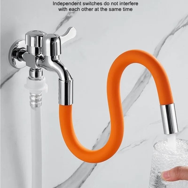 

Faucet Extender Universal Rotating Shaped Extension Pipe Splashproof Balcony Mop Pool Kitchen Accessories Flexible Silicone Hose
