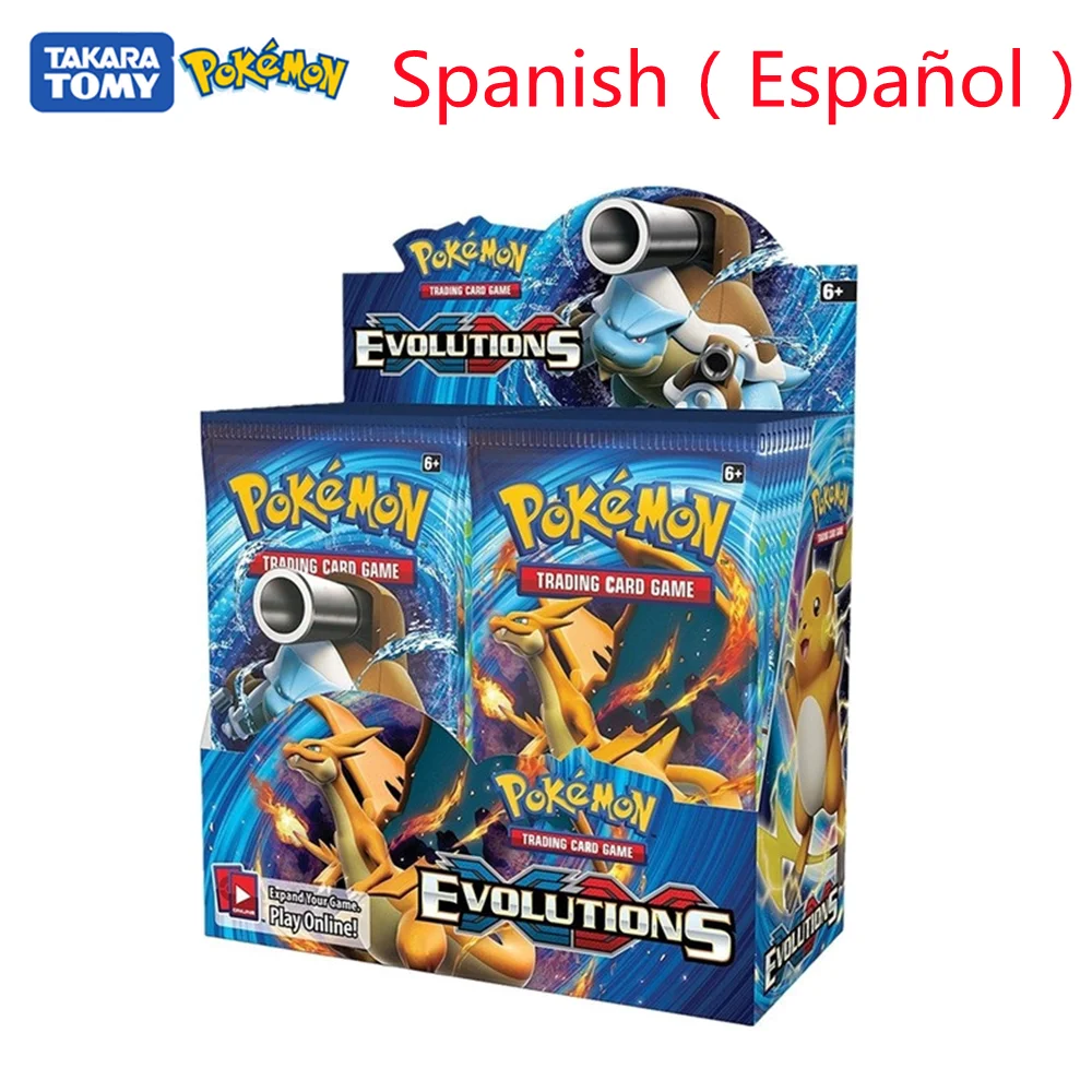 324Pcs/Box Pokemon English Spanish Cards Box Sun & Moon Evolution Booster Box Chilling Reign Pokémon Shinny Game Card Toys