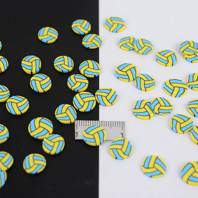 20 г/лот полимерная глина базовый мяч футбол регби волейбол теннис милые конфетти