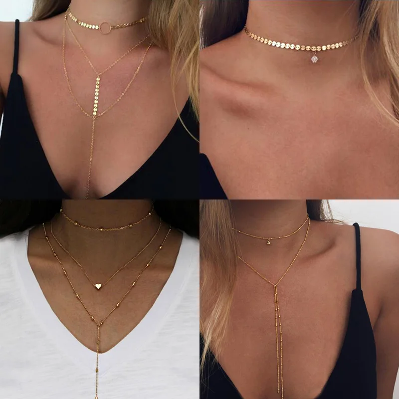 Новый простой стиль бусы Животные Слон треугольники Крест Любовь сердца