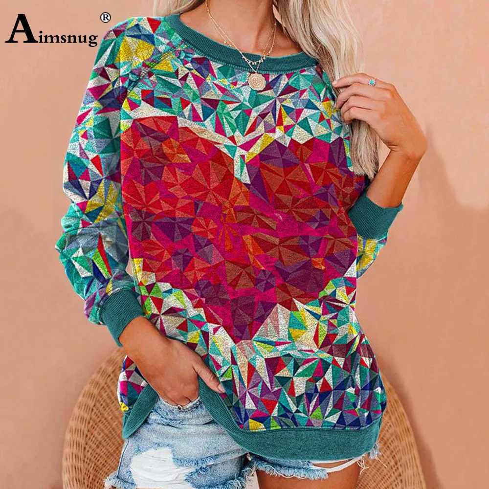 

Блузка женская с длинным рукавом, в хипстерском стиле, 3XL